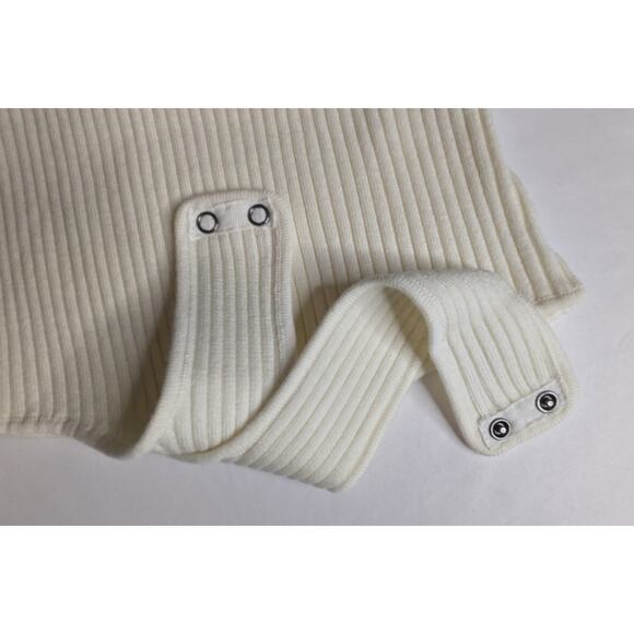 One Grey Day White Wool Bodysuit Tank - Picture 7 of 10